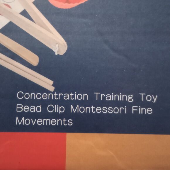 Sorting Wooden Matching Chopstick + Marble Game Toddler Educational - Picture 3 of 10